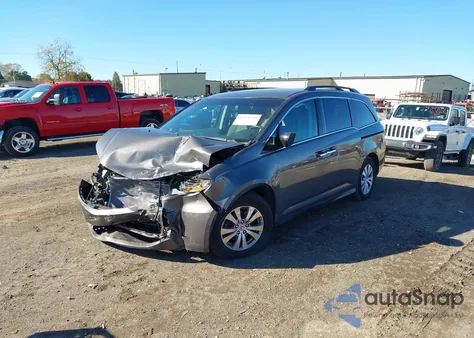 2014 Honda Odyssey Ex from USA, damaged, VIN 5FNRL5H42EB059434